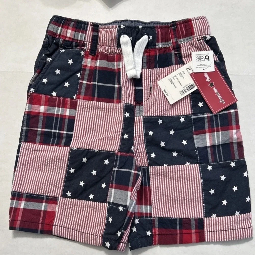 NWT Gymboree American Cutie Patchwork Shorts‎ Boy's Size 3T